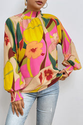 Santorini Bloom Boho Blouse